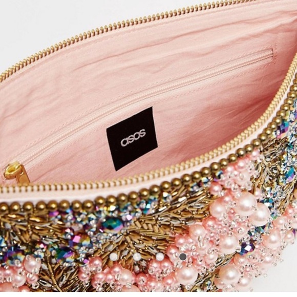 ASOS Handbags - ASOS BEADED CLUTCH
